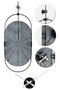 Wallity Sntr - Silver Reloj de pared decorativo